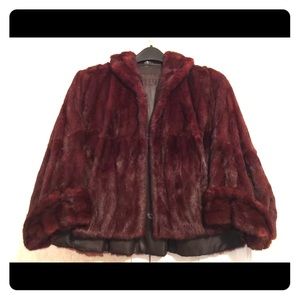 Red Sable Mink Cape
